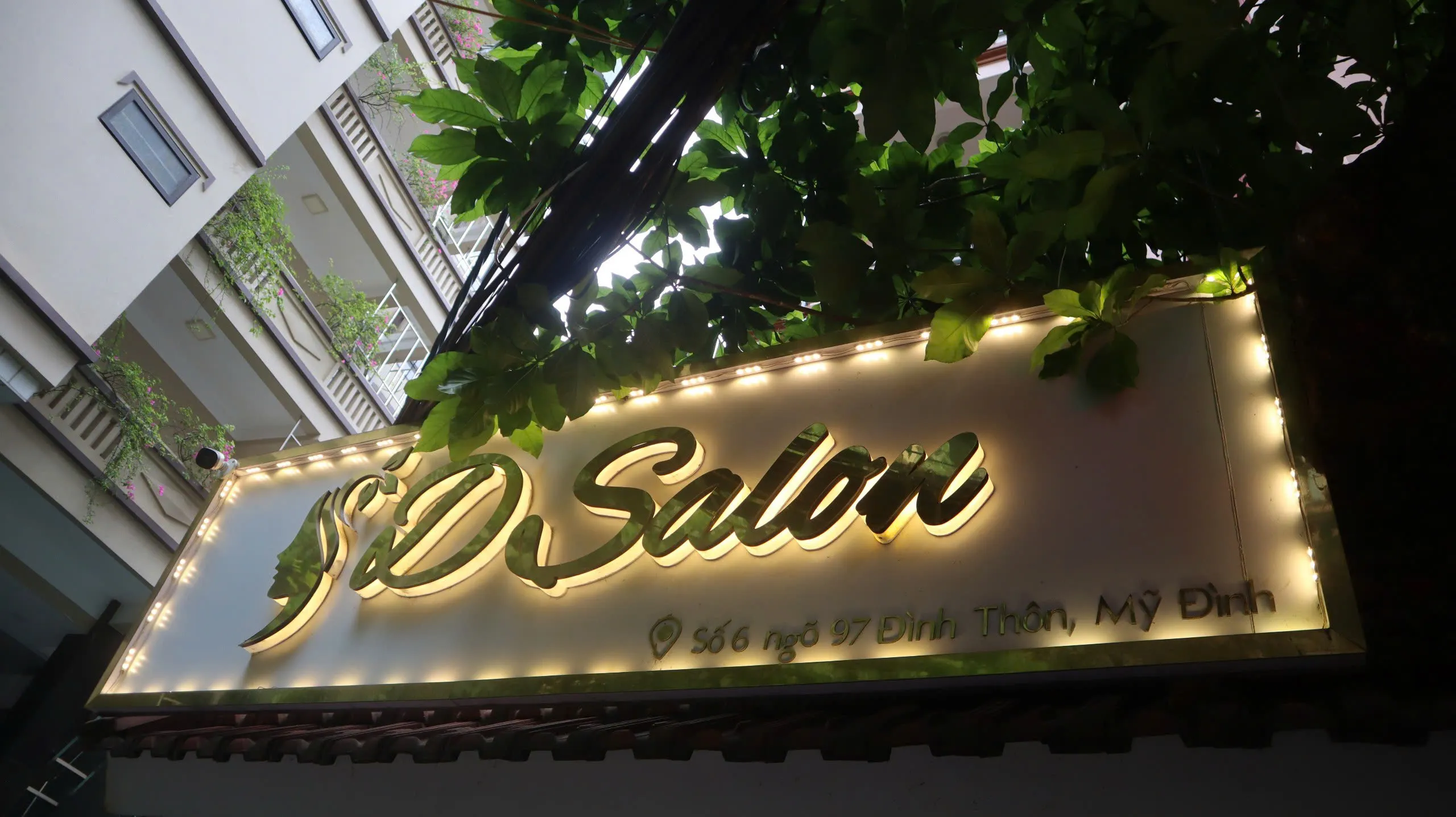 [하노이 불건마] 하노이 디살롱 마사지 Dsalon massage 간판