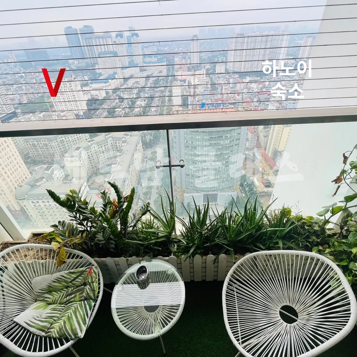[하노이 아파트 숙소] 하노이 아파트 스카이레이크 2룸 베란다 hanoi skylake 2room