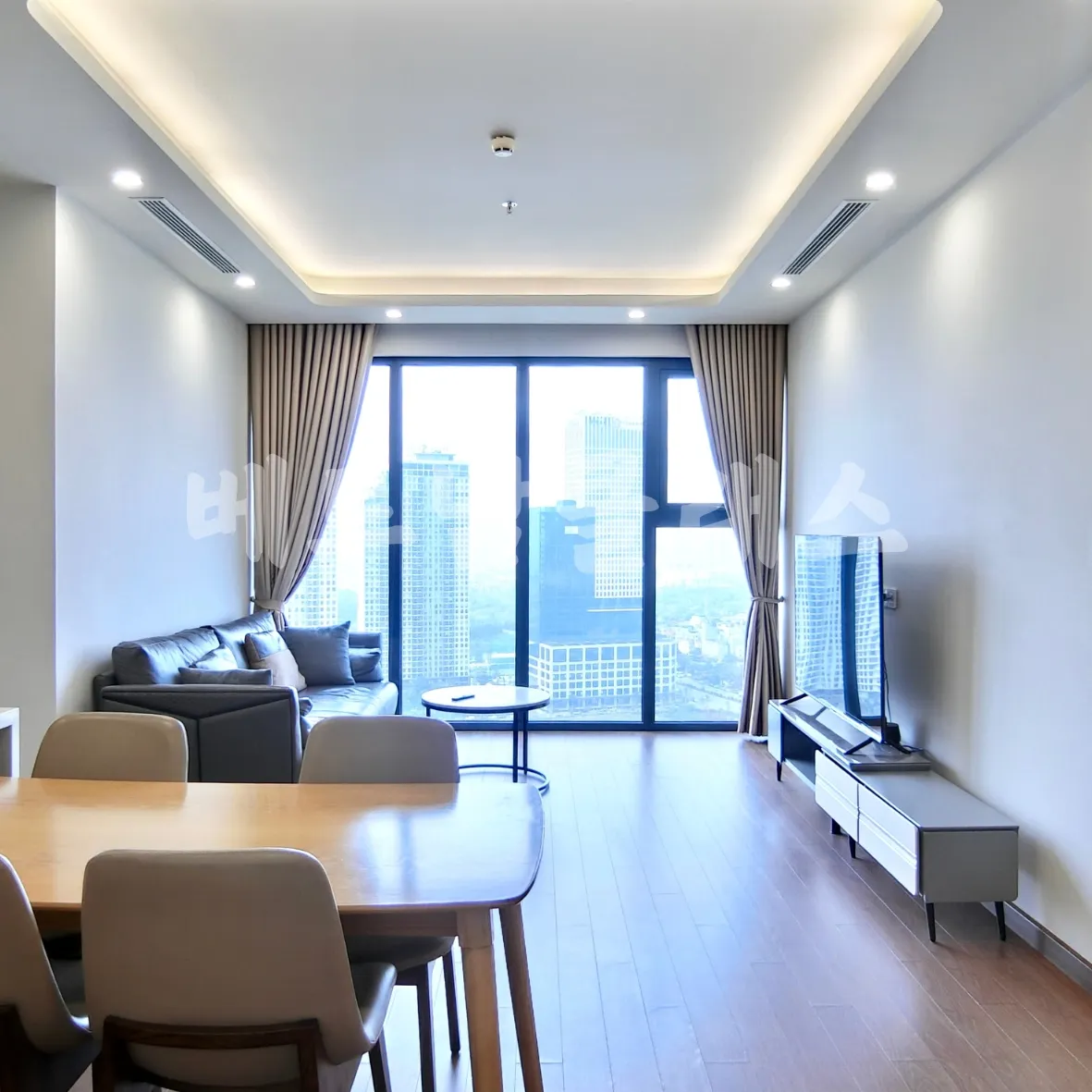 하노이 아파트 더 매트릭스 원 3룸 The Matrix One 3room 거실